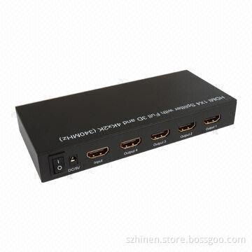 3D HDMI Splitter, 1x4 with Full 3D and 4Kx2K (340MHz)
